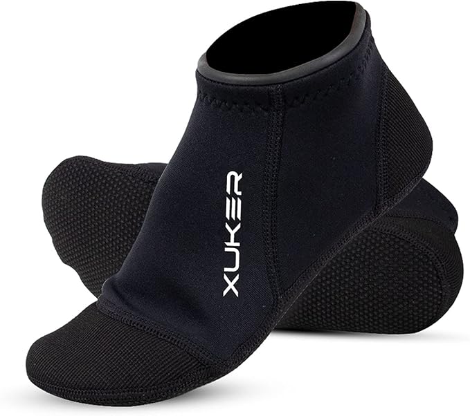 XUKER Neoprene Water Socks 3mm, Sand Proof Beach Volleyball Socks Diving Socks for Outdoor Water Sports