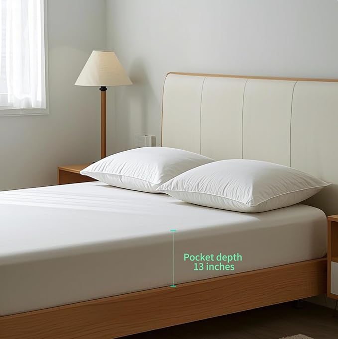 NAGS® Grounding Sheets,Grounding Bedding Sheet, Soft Cotton with Pure Silver Fitted Grounded Sheet for Improved Sleep,Pain Relief (White, Full,54 * 75 * 13.5inch)
