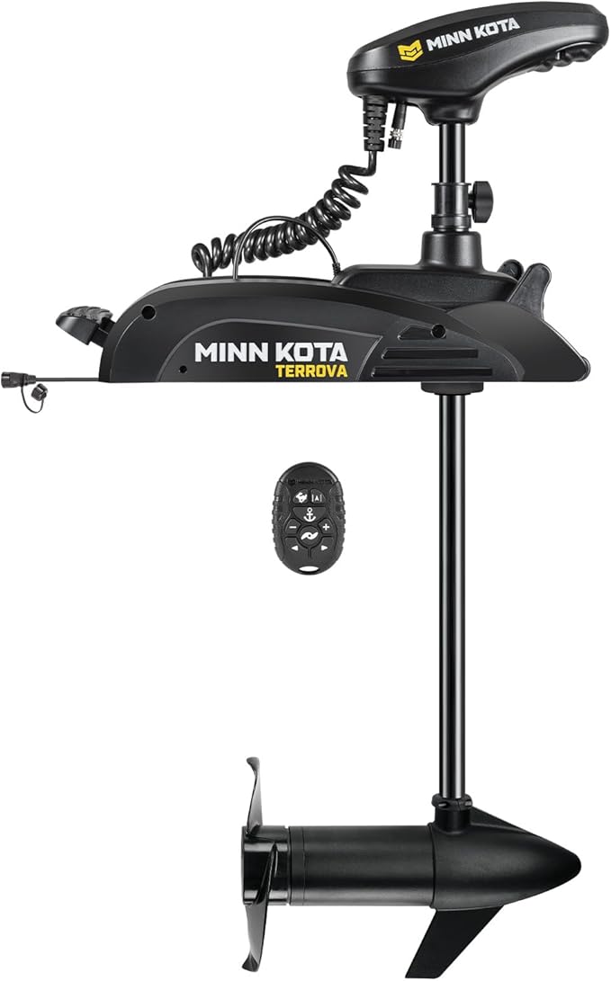 Minn Kota Kayak Terrova Bow-Mount Electric Trolling Motor with GPS – 55 Lb. Thrust, 36 in. Shaft, Freshwater