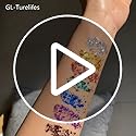 GL-Turelifes Mermaid Sequins Chunky Glitter Liquid Eyeshadow Glitter Body Gel Festival Glitter Cosmetic Face Hair Nails Ma...