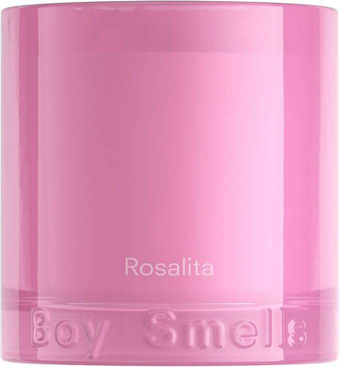 Boy Smells Rosalita Rose Scented Candle - 8.5 oz - Luxury Candle with Leather and Tangerine - Up to 50-Hour Burn - Cotton Wick