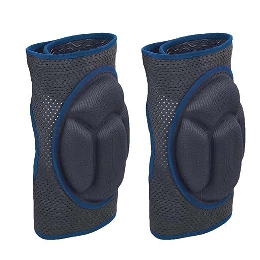 Work Knee Pads for Men Gardening, Floor Cleaning Knee Protectors for Women, Lightweight Professional Kneepads for Kneeling Crawling, Anti Slip Padded Knees Pads for Flooring Installers for Christmas, Blue L