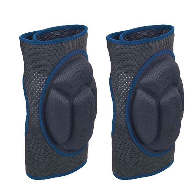 Garden Knee Pads for Men Women, Soft Knee Pad for House Cleaning Work, Comfortable Kneepads for Cleaning Floors Planting Flowers, Adjustable Knee Pads Gifts for Carpenters Painters Cleaners for Christmas, Blue M (1 pair)