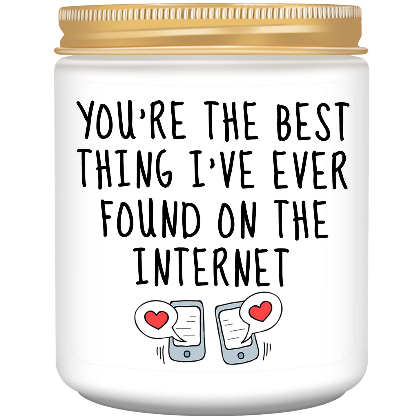 Homsolver Anniversary Birthday Wedding Gifts for Him Her, Funny Romantic Birthday Gifts for Women, Men, Boyfriend, Girlfriend, Wife, Best Friends, Funny Lavender Candle