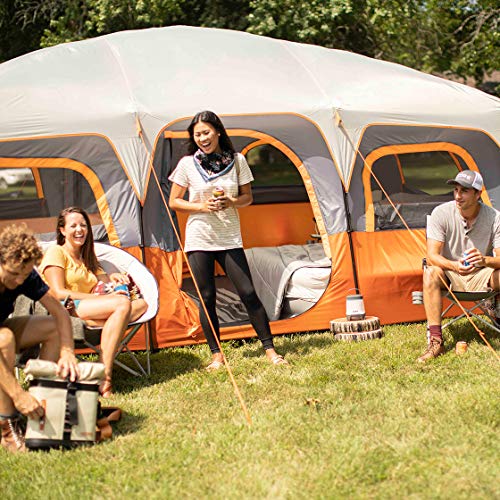 CORE Tent for Family Camping | 10 Person / 11 Person / 12 Person Large Multi Room Cabin Tents for Car Camping & Outdoor Ad...