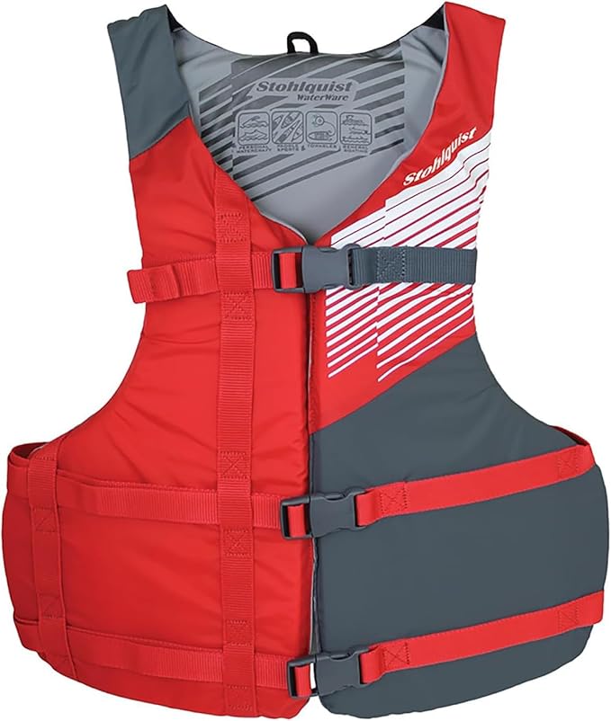 Stohlquist Kids Life Jacket 50-90 lbs - Coast Guard Approved Life Vest - Type III PFD for Boys and Girls - Secure & Adjust...