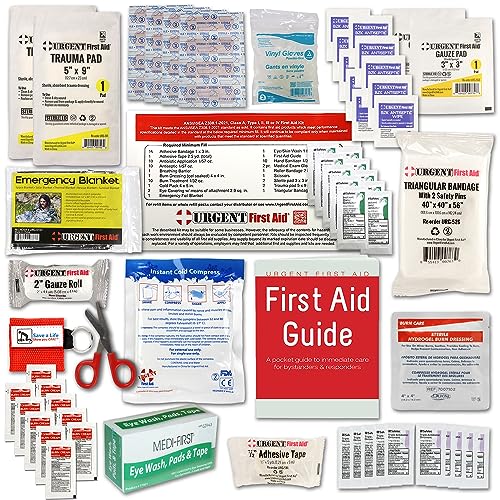 OSHA & ANSI First Aid Kit Refill/Upgrade, 25 Person, 78 Pieces, ANSI 2021 Class A for Office, Business, Home or car Boxes ...