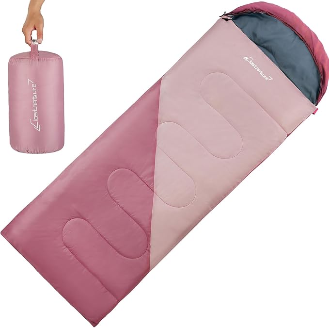 Clostnature Sleeping Bag for Adults and Kids - Lightweight Camping Sleeping Bag for Girls, Boys, Youths, Ultralight Backpa...