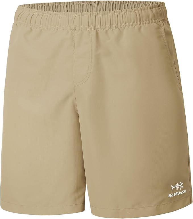 BASSDASH Men's 8''Fishing Water Shorts Quick Dry UPF 50+ Lightweight Cargo Hiking Kayaking Casual Bottom