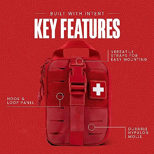 My Medic Sidekick - Camping Hiking and Backpacking First Aid Kit - 70 Items - HSA and FSA Eligible - Small Ifak Great for ...