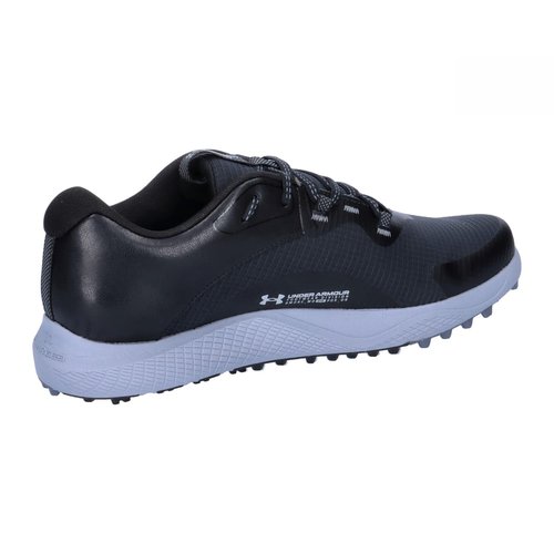 Under Armour Men's Charged Draw 2 Spikeless Cleat, (002) Black/Black/Mod Gray, 9.5, US