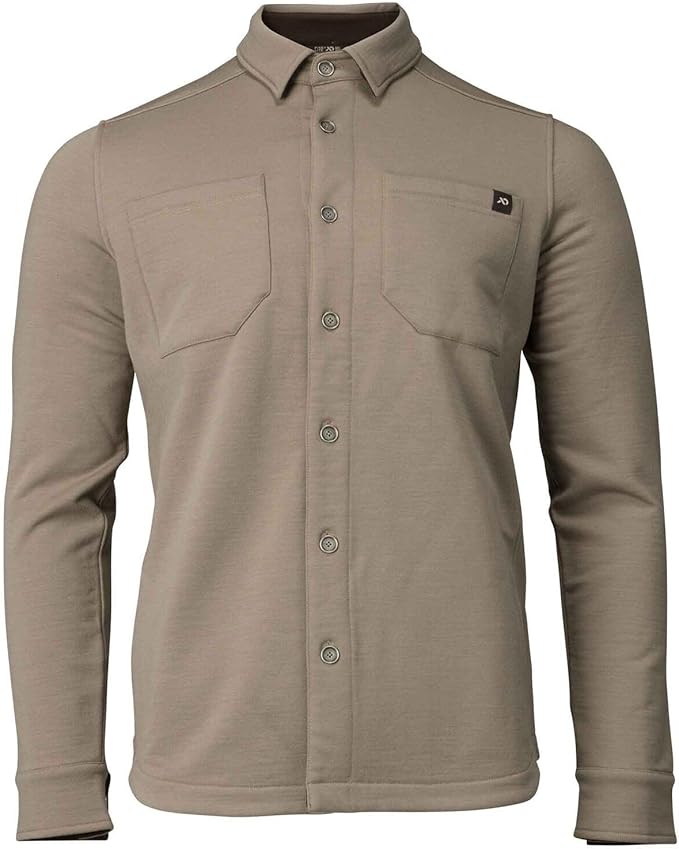 First Lite Men's Rugged Wool Field Shirt - Durable Merino Wool Hunting Midlayer