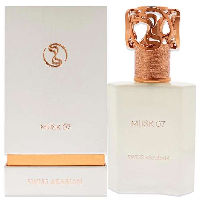 Swiss Arabian Musk 07 - Luxury Products From Dubai - Long Lasting And Addictive Personal EDP Spray Fragrance - A Seductive Signature Aroma - 1.7 Oz