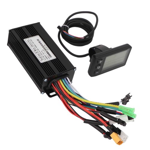 gernie DC24V 36V 48V 500W 750W Brushless Motor Controller, Waterproof 26A 3 Mode W ave Scooter Brushless Controller Kit with S866 Panel Display, E Bike Conversion Kit