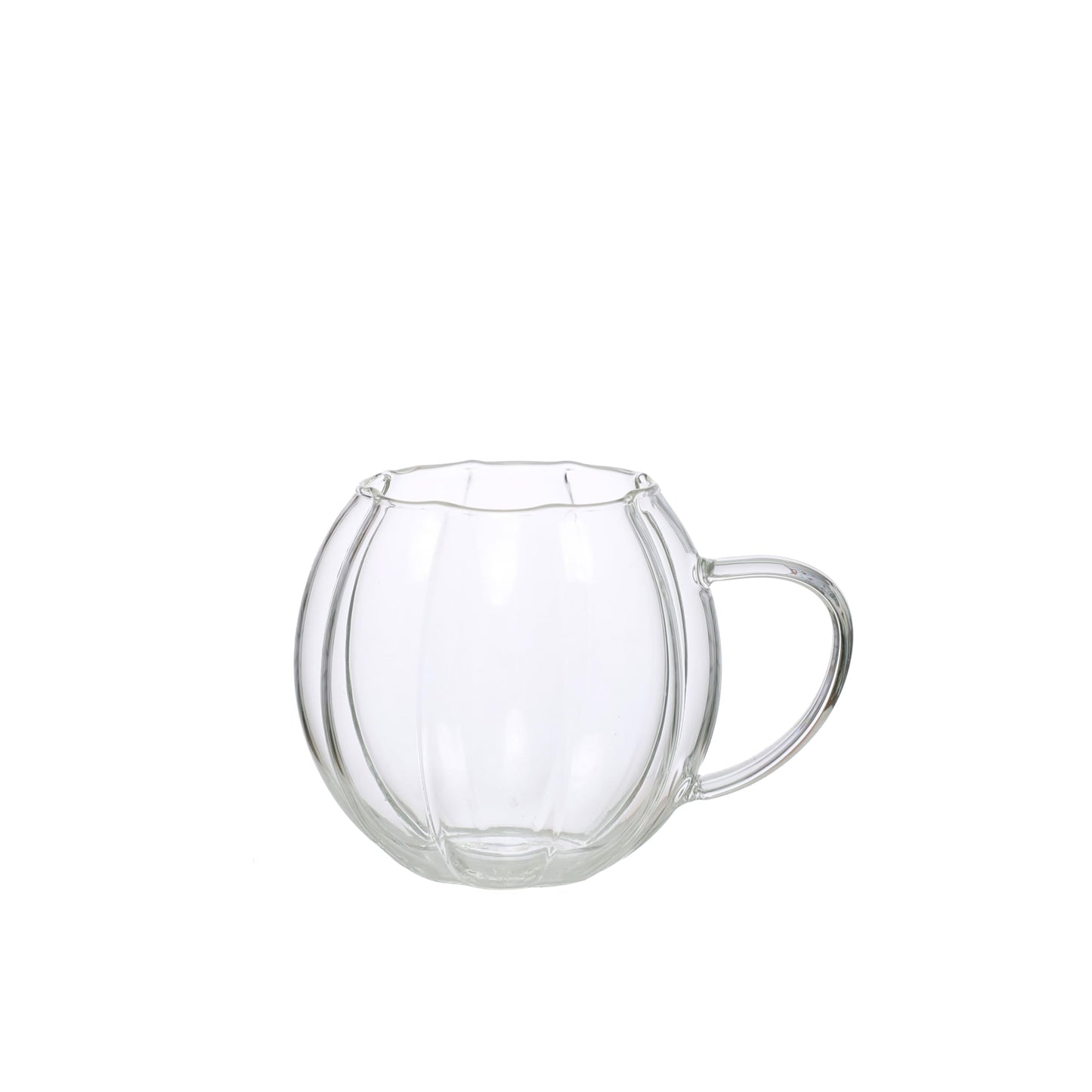 Ashland 11.8oz. Clear Pumpkin Shape Glass Mug Fall Home Decor