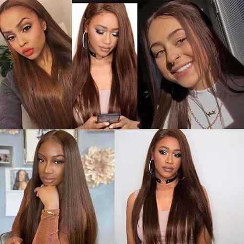 Condescension Human Hair Bundles 16 18 20 Inch Blonde Light Brown Straight Bundles Human Hair Unprocessed Brazilian Virgin Quick Weave Hair for Black Women