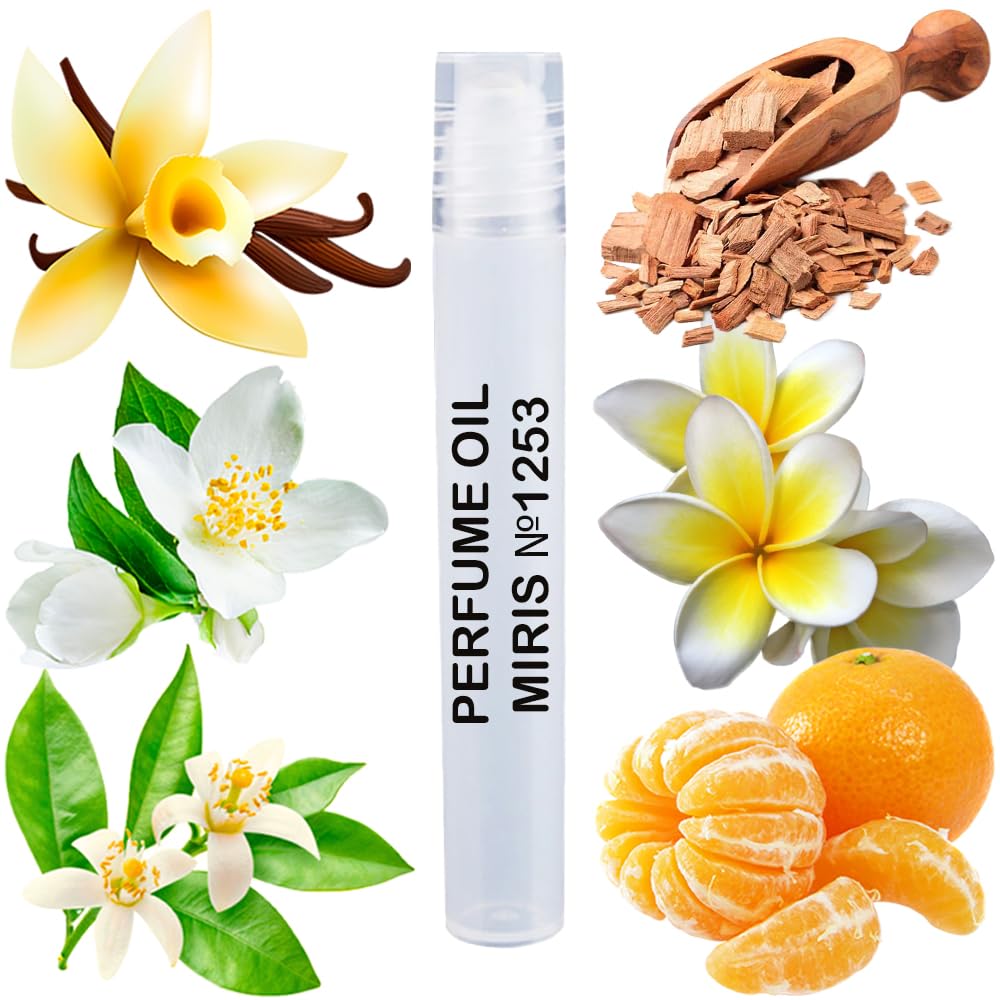 MIRIS No. 1253, Inspired by Day Dreams, Long-Lasting Unisex Perfume Oil for Women & Men Roll-On, Rollerball 0.34 Fl Oz / 10 ml