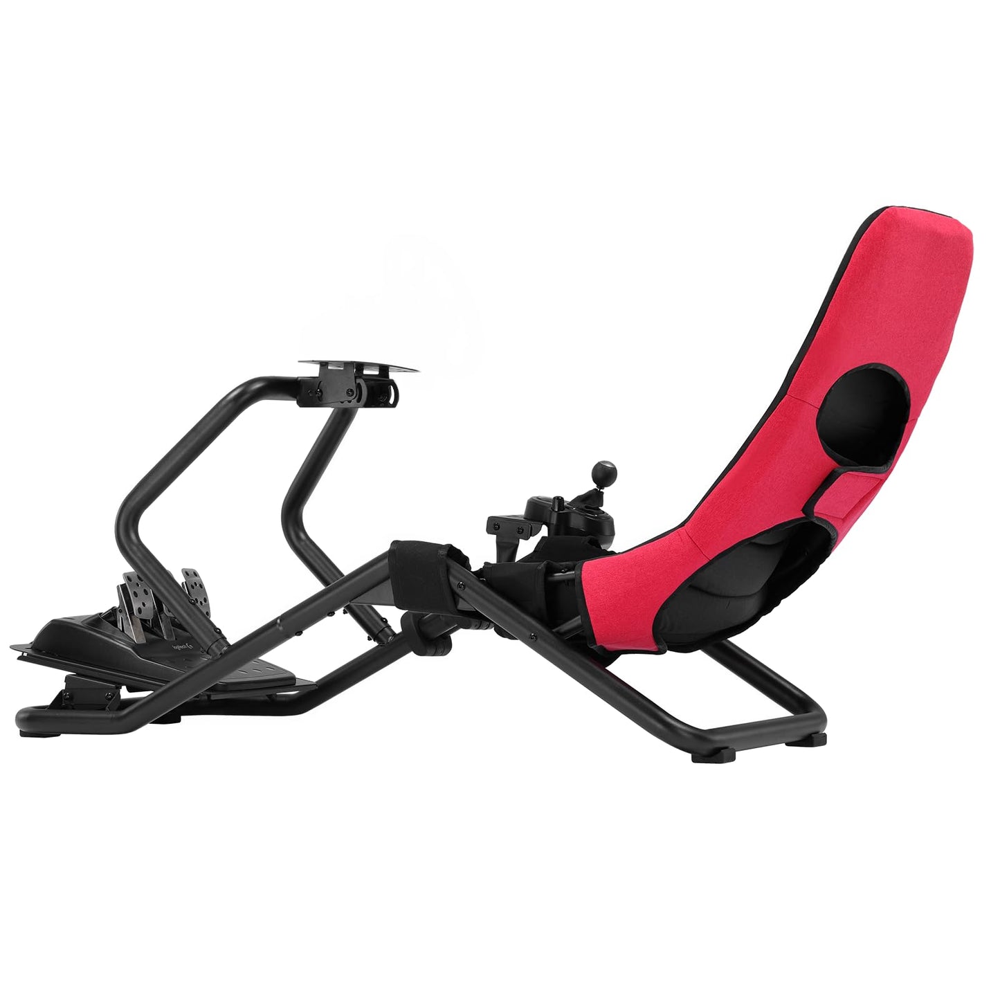 GTPLAYER Sim Racing Cockpit Adjustable for High Performance Racing Simulator Cockpit, Compatible with All Steering Wheels & Pedals on The Market, Supports PC & Console, Black
