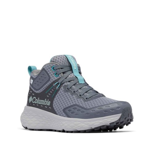 Columbia Women's Konos TRS Outdry Mid Waterproof Shoe, Titanium Grey Steel/Teal, 8