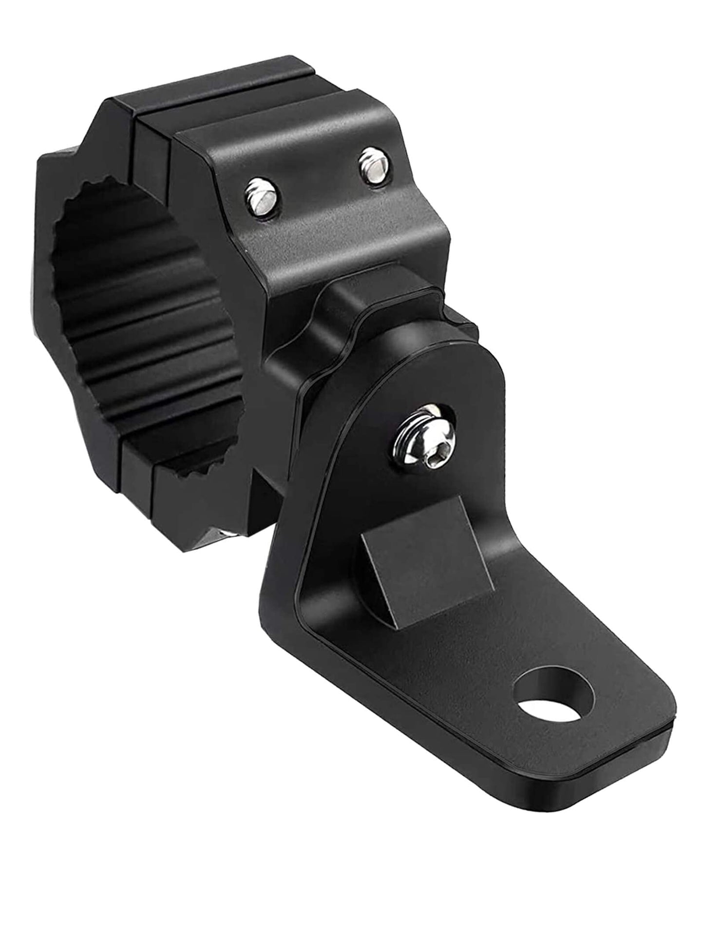Zidiyoruo Utv Whip Light Mount & Light Bar Bracket - Heavy Duty Aluminum Alloy Clamp For 1.75-2 Roll Cage, 360 Rotating Flag Hol