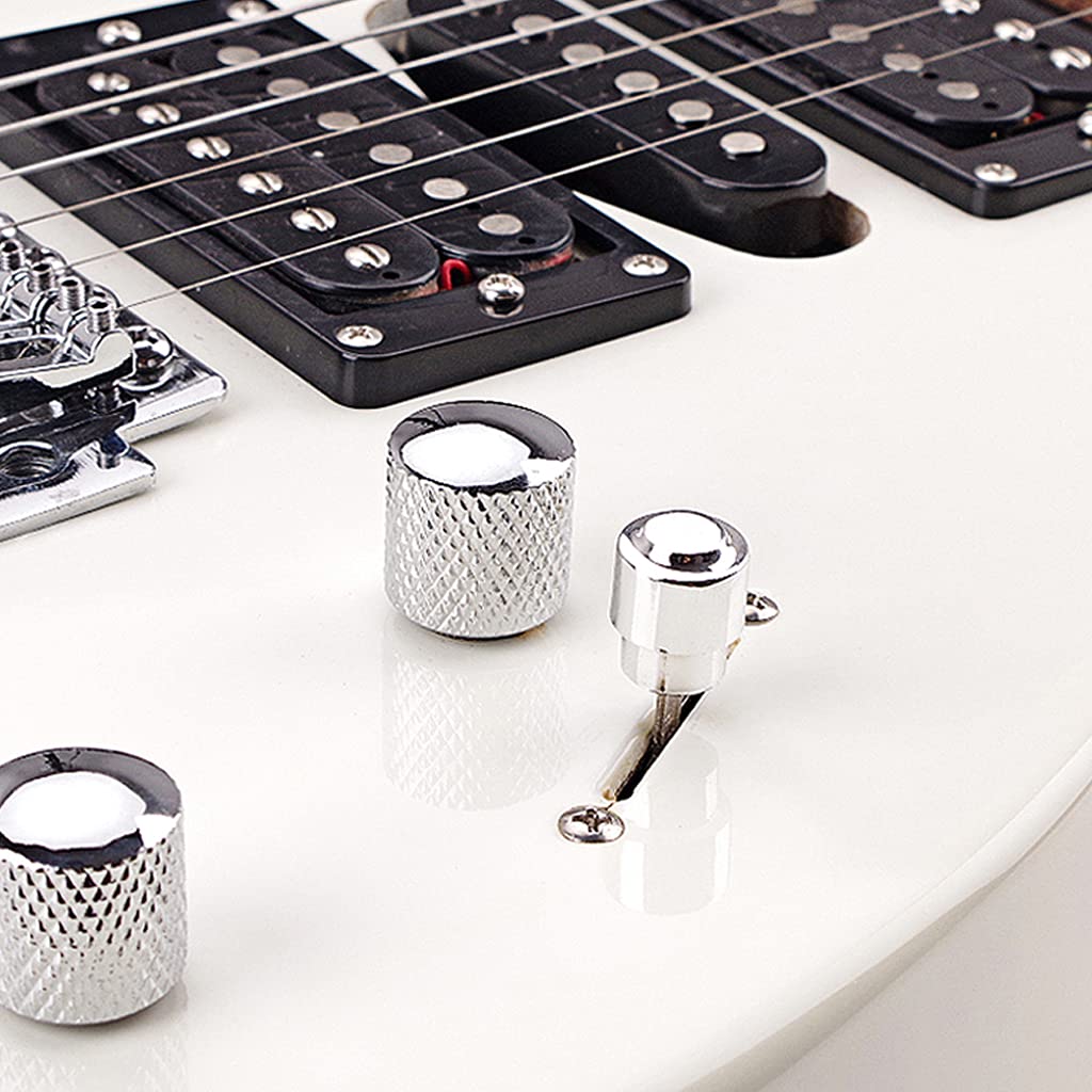 Alnicov 6 Pcs Guitar Switch Tip Cap Knobs