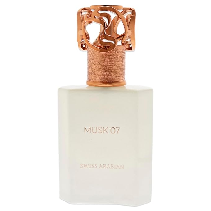 Swiss Arabian Musk 07 - Luxury Products From Dubai - Long Lasting And Addictive Personal EDP Spray Fragrance - A Seductive Signature Aroma - 1.7 Oz