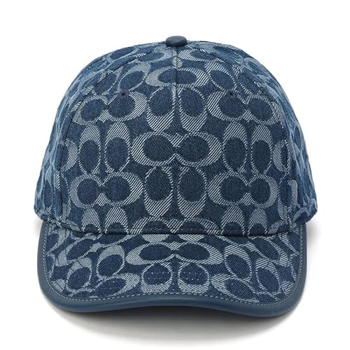 Coach Women's Signature C Denim Baseball HAT, XS/S