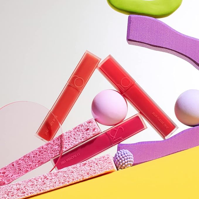 rom&nd Blur Fudge Tint (09 Coral Jubilee) 5g - K-Beauty Velvety Matte Lip Stain, Non-Drying Blurring Effect, Smooth Fudge Texture, Universal Shade for All Skin Tones