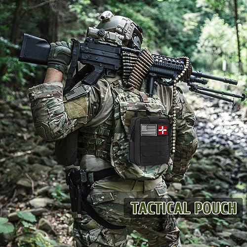 ABPIR 170 PCS Survival Kits, Survival First Aid Kit with Essential Survival Gear Emergency Medical Supplies for Hiking Cam...