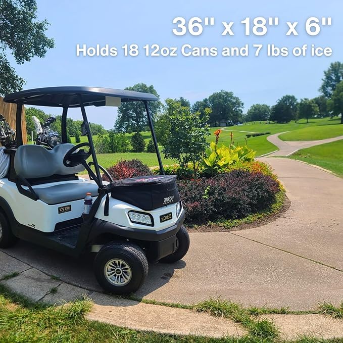 The Hoodie Cooler - Golf Cart Cooler Bag - Insulated Cooler Bag - Keep Drinks Ice Cold