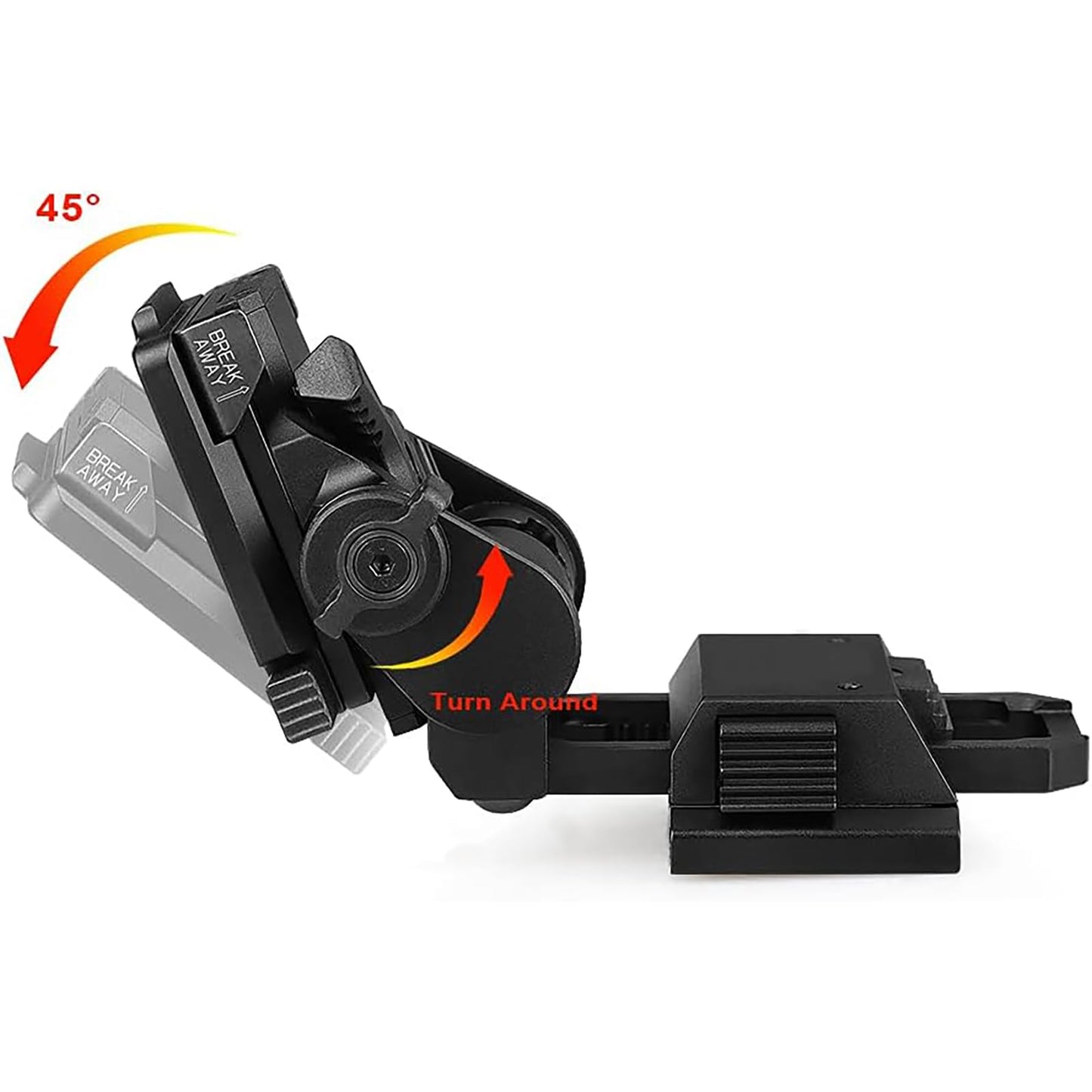 YSS PVS 14 Binocular Bridge Mount Modular Interface NVG Mount Adapter with L4 G24 Mount for PVS18/PVS 31 Suitable Monocular/Binocular Night Vision Goggles Aluminum