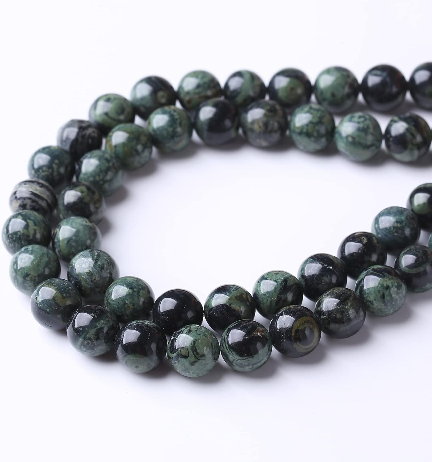 48PCS 8MM Blue Jasper Beads Stone Beads Energy Healing Beads for DIY Jewelry Bracelet Necklace Making for Jewelry Making15Inch