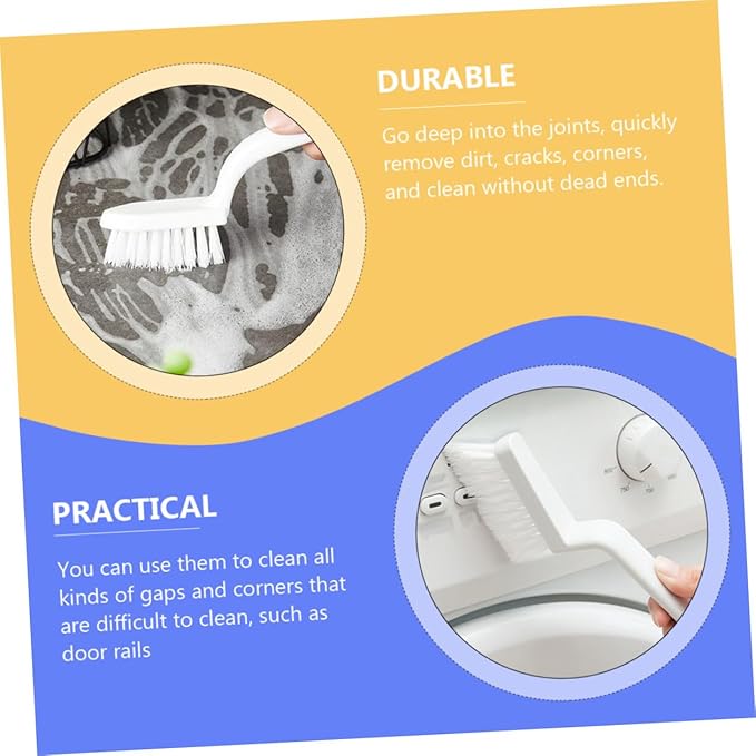5pcs Multifunctional Crevice Cleaning Brush for Household Gaps and Corners PP Material Handheld Floor and Window Track Scrubbers with Hanging for Easy Storage and Deep Cleaning