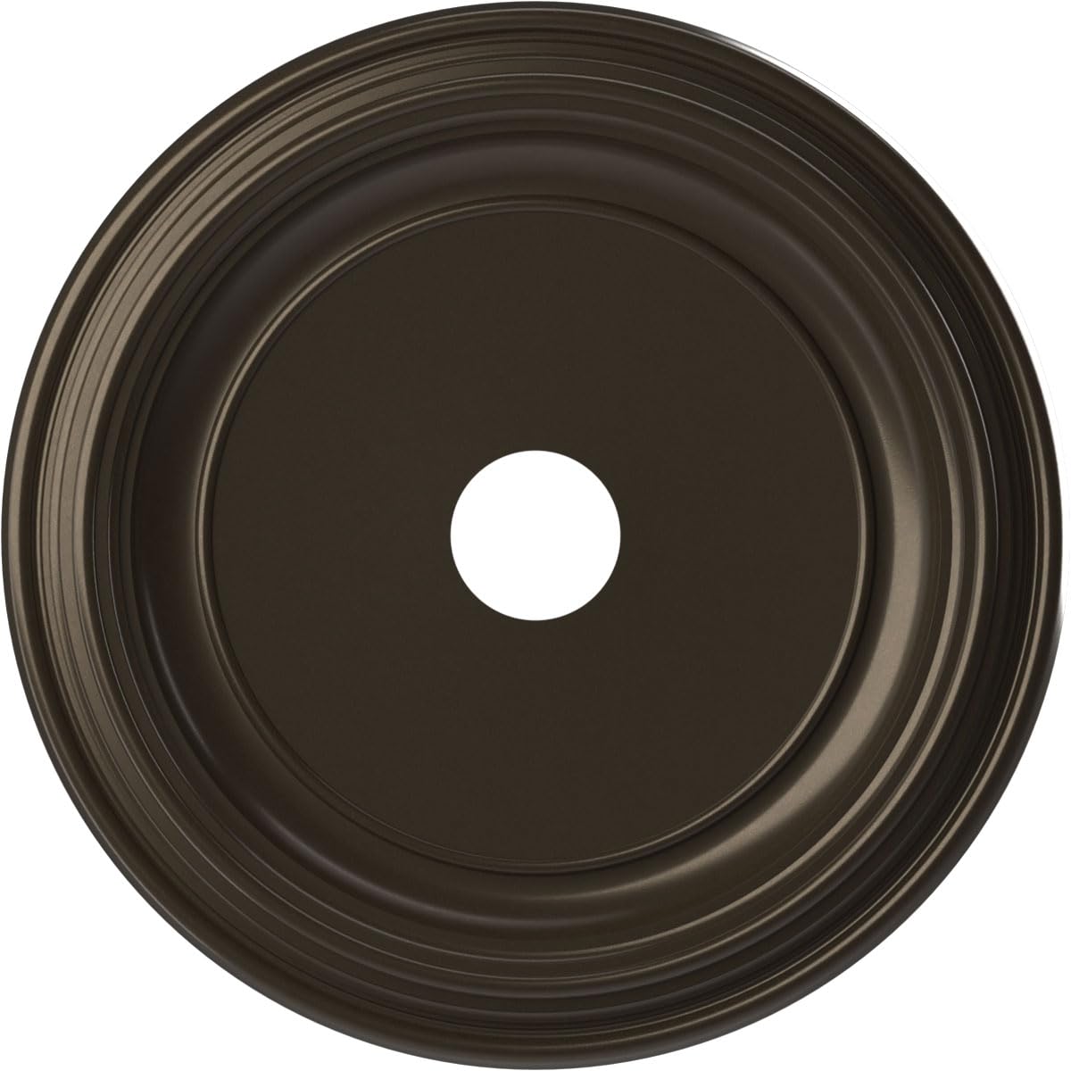 Ekena Millwork 22Od X 3 1/2Id X 1 1/2P Traditional Thermoformed Pvc Ceiling Medallion (Fits Canopies Up To 13 1/2), Metallic Dar
