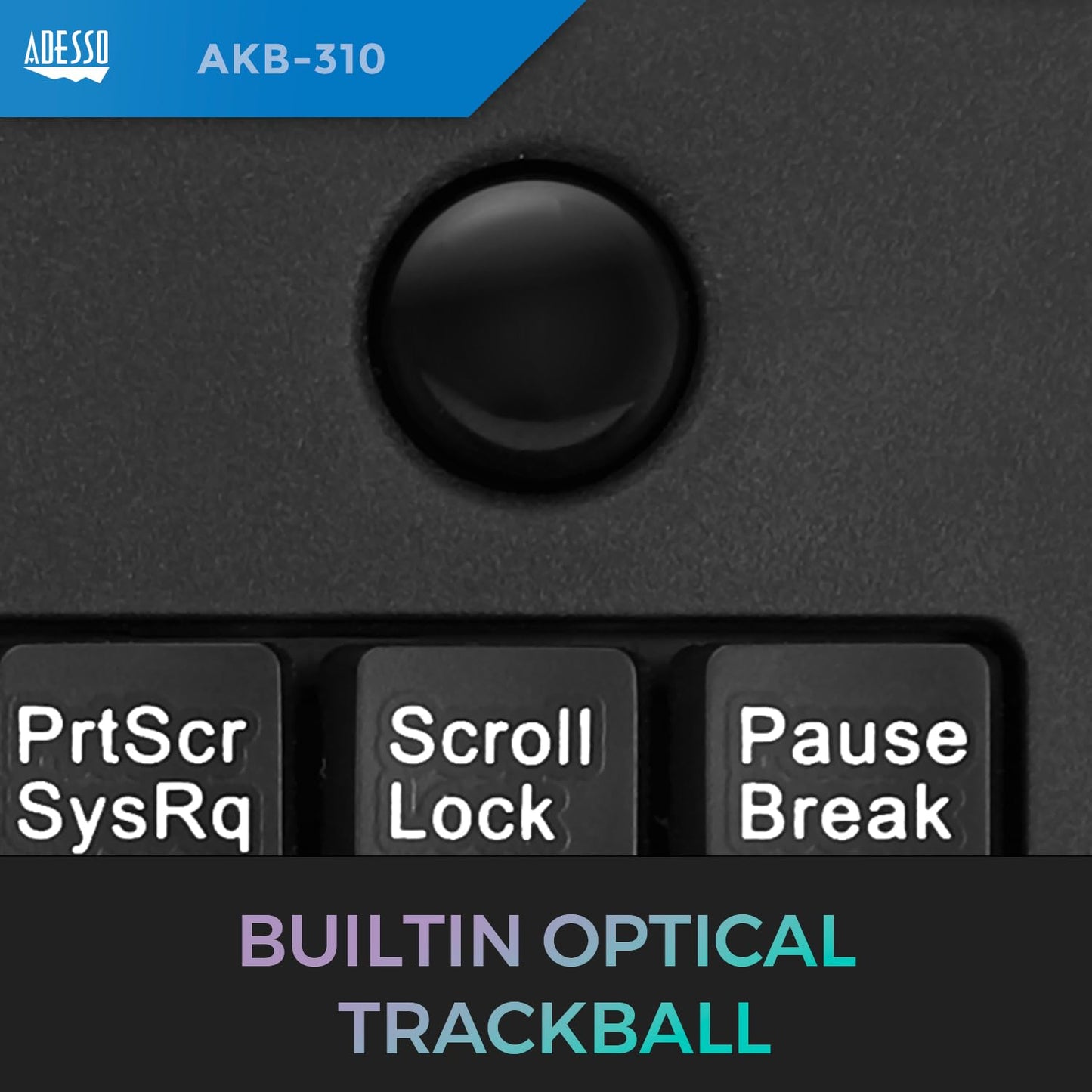 Adesso Miniusb Keyboard Optical Trackball