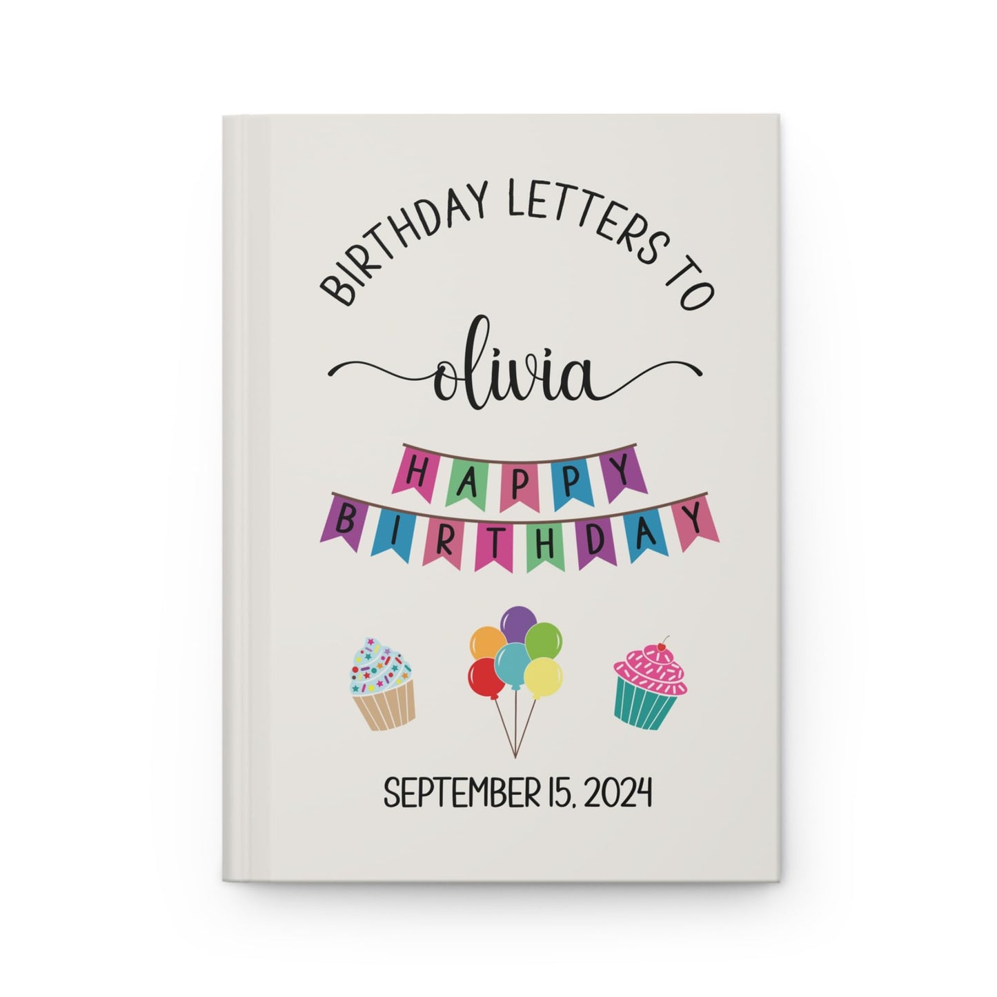 Hilis Personalized Birthday Keepsake Journal, Custom Birthday Memory Book. New Baby Shower Gift for New Mom. Letters To My Son Daughter Notebook