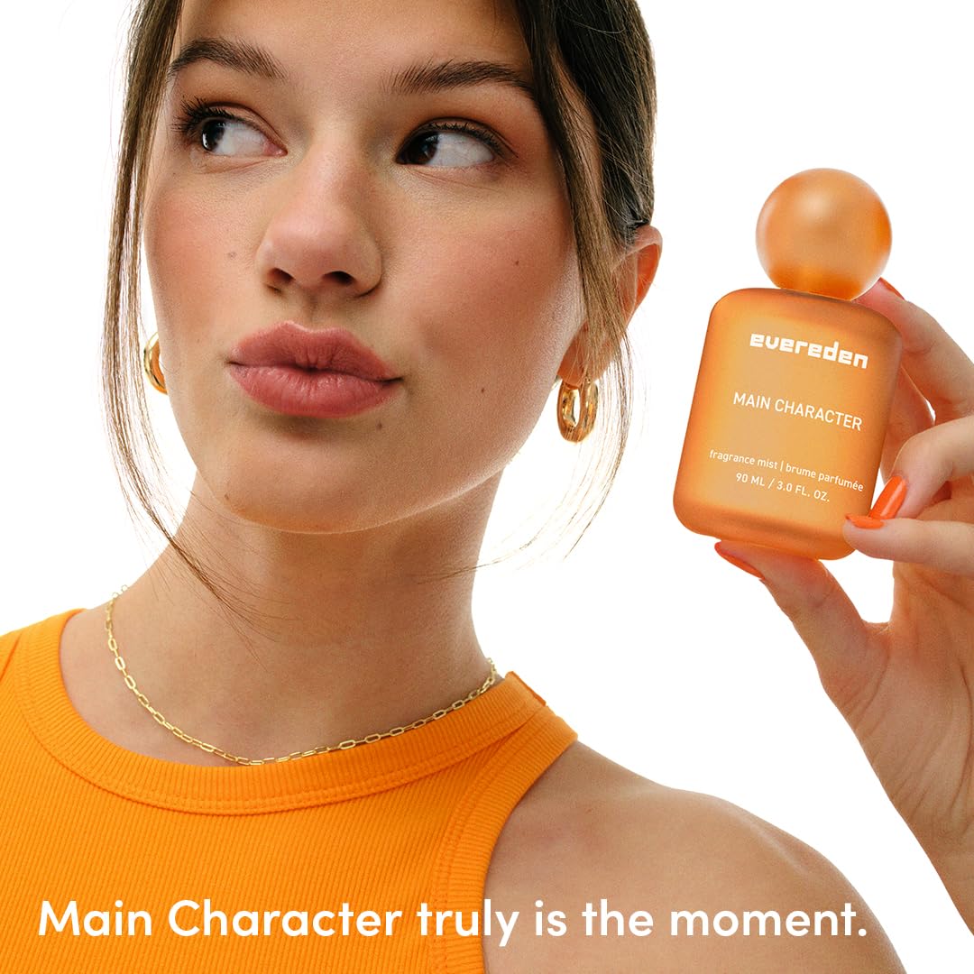 Evereden Fragrance Hair and Body Mist - Main Character: Clean and Vegan Collectible Hair and Body Spray for Teen Girls - Amplify Your Self Expression with Iconic Scents in Aesthetic Bottles