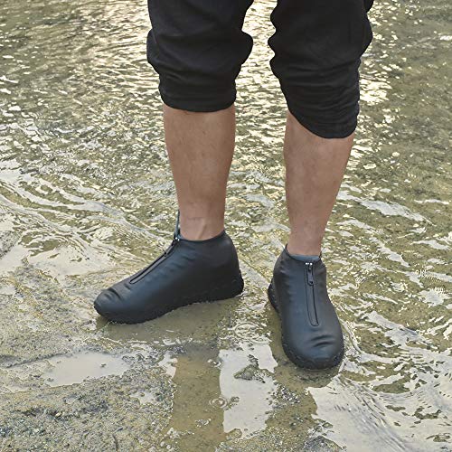 ydfagak Shoe Covers Waterproof Reusable Foldable Not-Slip Rain Shoe Covers with Zipper,Shoe Protectors Overshoes Rain Galo...