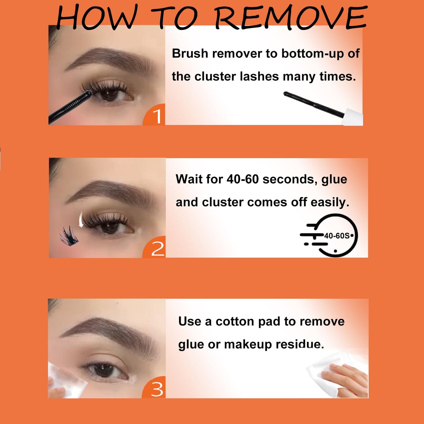 Lash Clusters Kit DIY Lash Extension Kit Eyelash Clusters with Lash Bond and Seal Waterproof Lash Glue Remover Tweezers Brush Cl