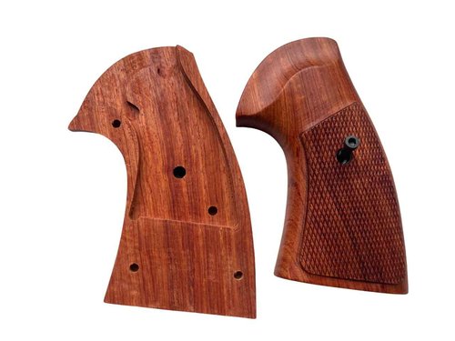 New! Grips Compatible with Colt Diamondback (D Frame) Short Butt Padauk Wood Raised Panel