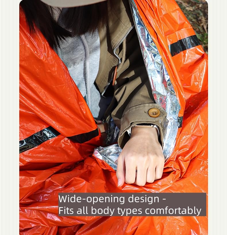 Sleeping Bags, Portable Sleeping Bag Waterproof Blanket for Camping Hiking and Other Outdoor Activities, Orange