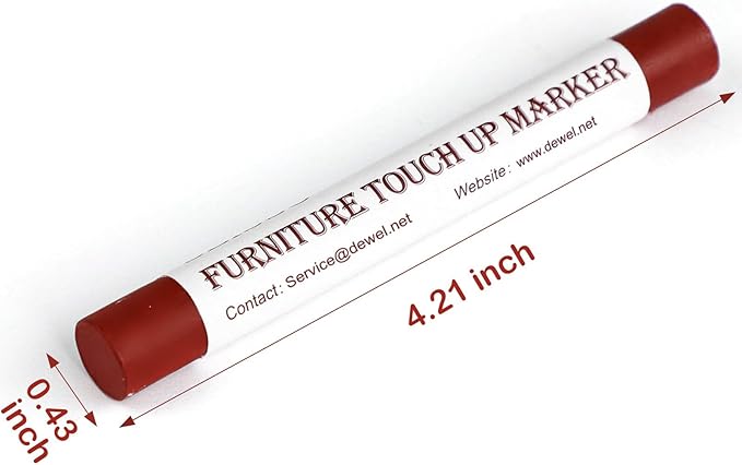 DEWEL Wood Filler Sticks, 10 Pcs Furniture Crayons for Scratches, Touch Up Wax Sticks, Upgrade Furniture Repair Wax Crayons Kit for Scratches, Holes, Floor, Table, Laminate, Carpenters