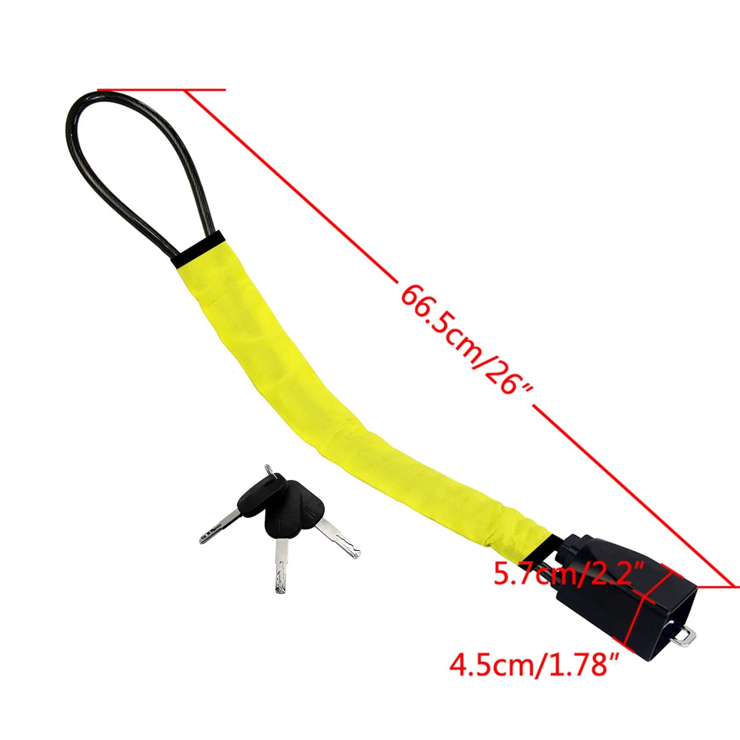 Kaycentop Car Steering Wheel Lock, Seat Belt Lock, Anti-Theft Device, Max 17 Inch Length, Small And Light-Weight, Multi-Function