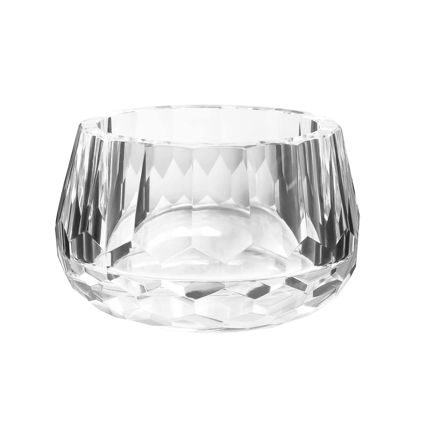 DONOUCLS Crystal Candy Dish Tiny Hand-Cut Small Decorative Bowl W3.5 x H2.4 for Home Decor, Centerpieces