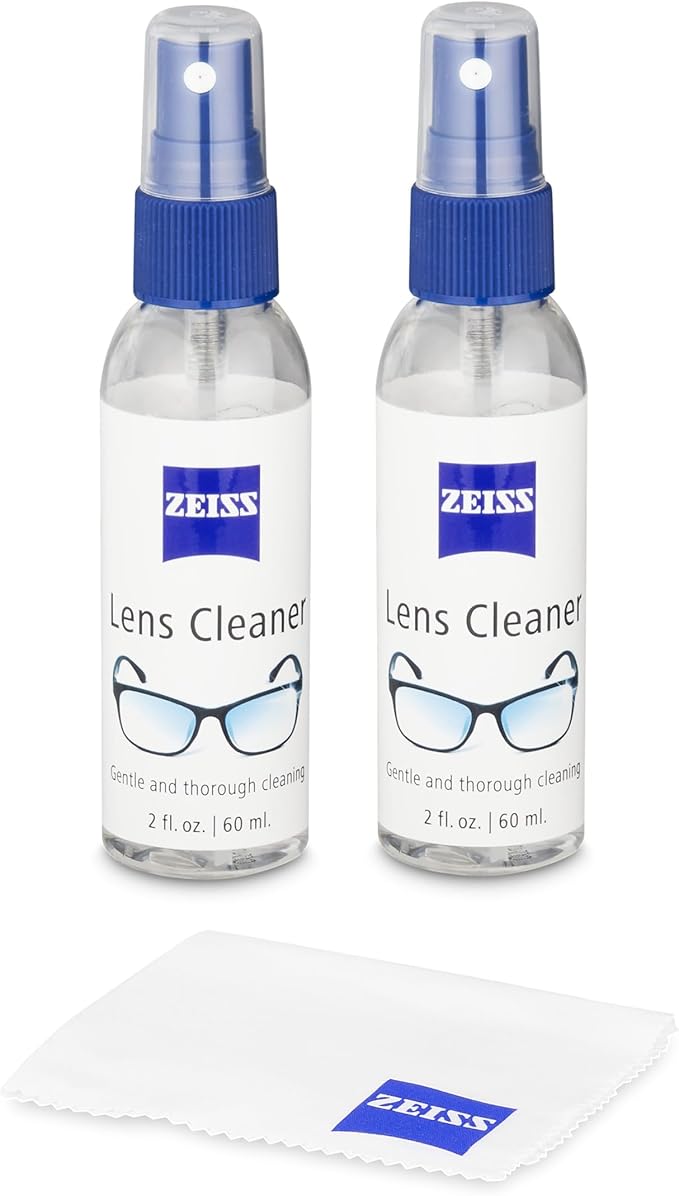 ZEISS 2oz Lens Cleaning Spray with Microfiber Cloths - Pack of 2