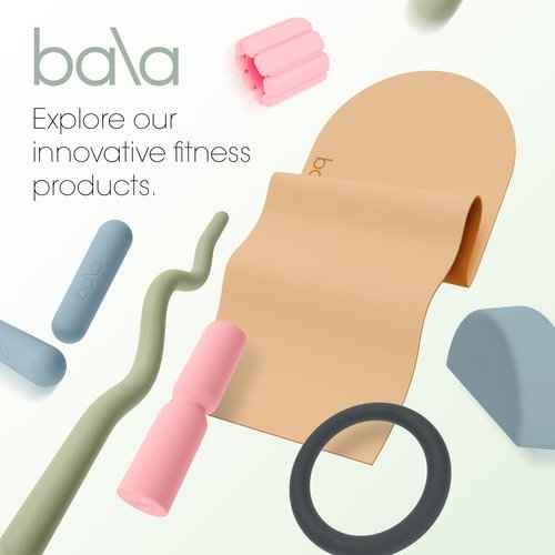Bala Bangles Wrist & Ankle Weights for Women & Men (Sea) - 3 lb Adjustable Silicone Weighted Bracelet Set for Gym, Yoga, Pilates, Cardio & Strength Training - Wearable Arm & Leg Workout Weights