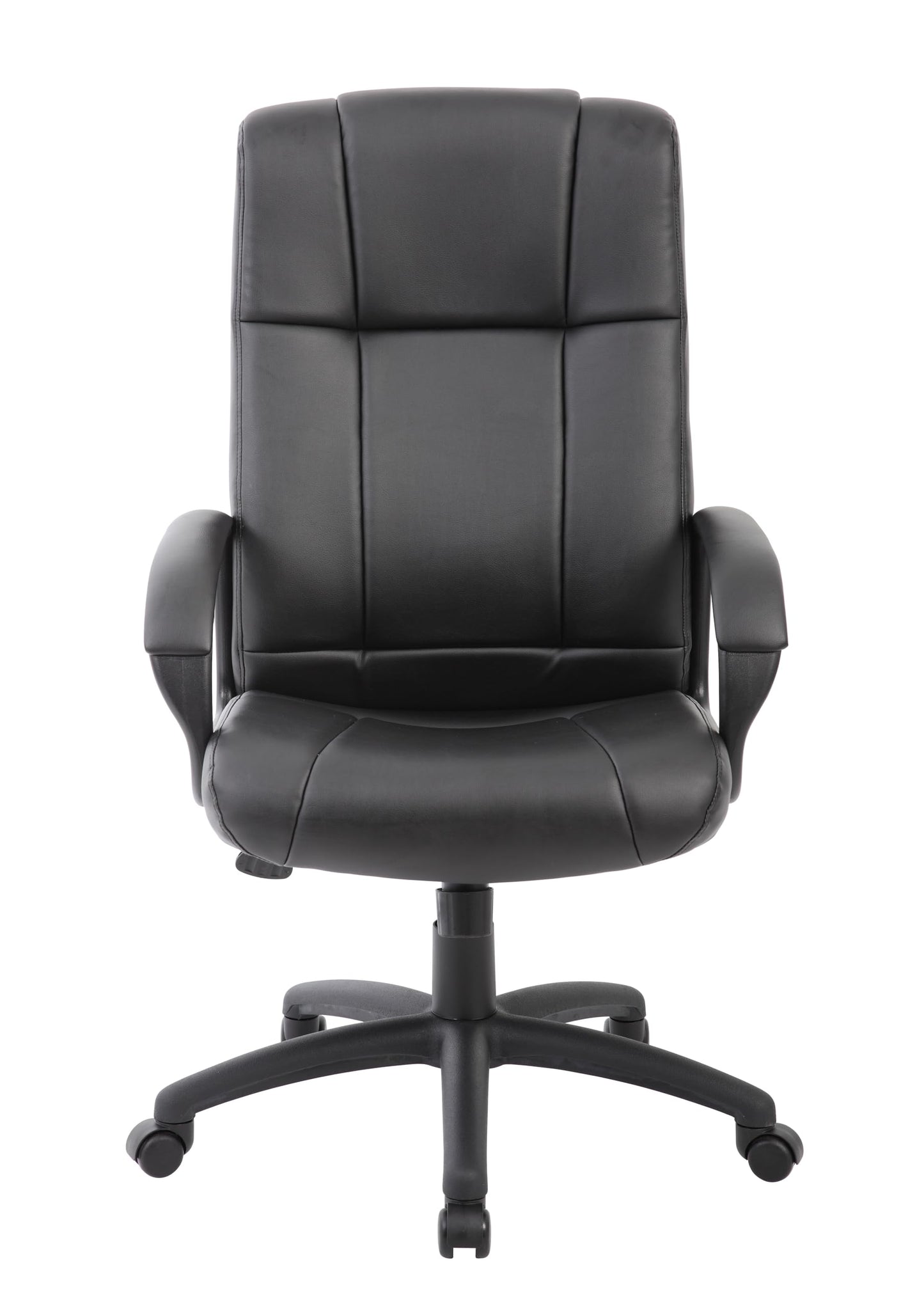 Boss Office Products Caressoft Executive High Back Chair in Black, High-Back (B7901)