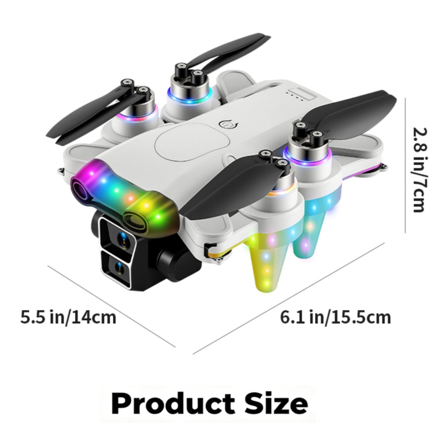 Drones for kids 8-12 with camera – Drone with camera for kids & Beginners, Mini kids drone with Fancy LED Lights, 2.4" Built-In FPV Screen, Dual Batteries, Indoor & Outdoor Toy Gift