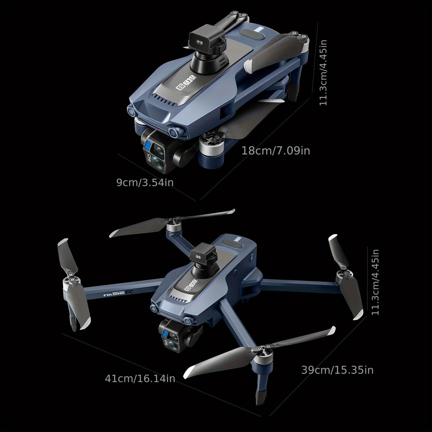 Airdrop Drone, Max Payload Capacity About 0.66 Lbs, GPS Positioning System, 4.92-Inch Touchscreen Remote Controller, 2.7K 3-Axis Gimbal Camera, 2 Batteries for Total Flight Time About 50 Minutes, Dual Cameras, 4-Way Obstacle Avoidance Function, Optical Fl