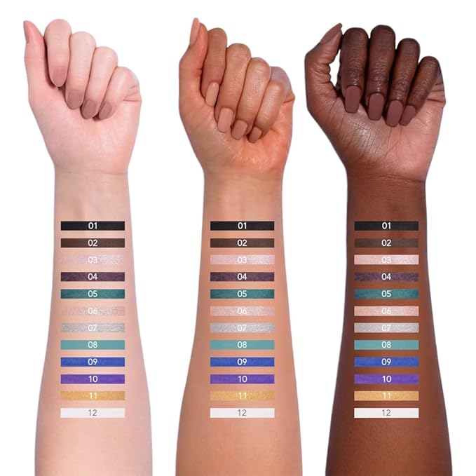 Light Pink Shimmer Gel Eyeliner Pencil, Multi-Use Waterline Eyeliner with Sharpener, Sharpenable Eye Liner Waterproof Smudge Proof, High Pigmented Eye Makeup Liners, Vegan & Cruelty-Free 03